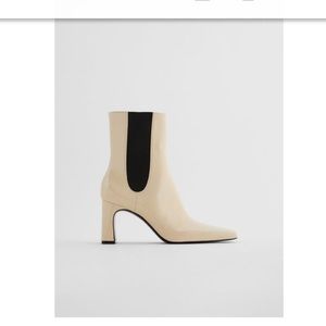 White boots from Zara